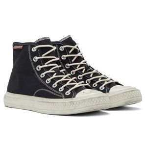 ACNE STUDIOS Black Ballow Tumbled High Sneakers size 36